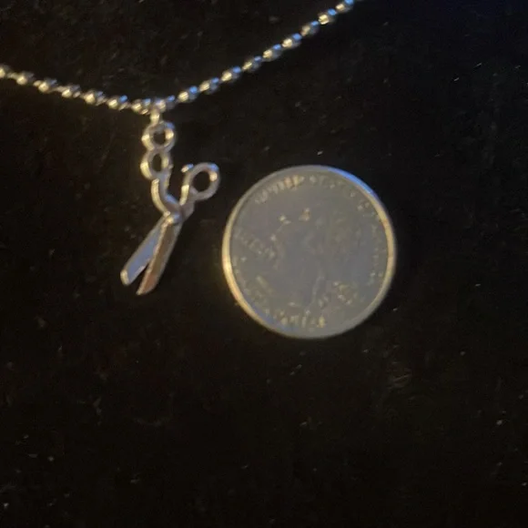 Necklace Charm (“Scissors”) Pendant - Picture 2 of 3